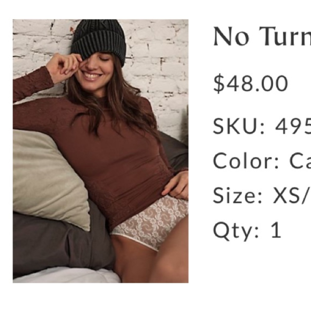 SOLD❗️Free People No Turning Back Top